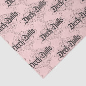 Dek de zalen kerstkalligrafie Blush Pink Tissuepapier (Detail)