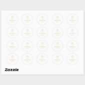 DEK DE ZALEN / Kerststickers Ronde Sticker (Vel)
