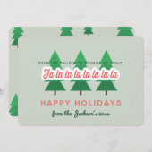 Dek de zalen met boegen van hulst feestdagenkaart (Voorkant / Achterkant)