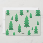 Dek de zalen met boegen van hulst feestdagenkaart (Achterkant)