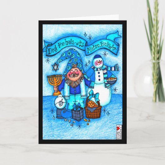 Dek de zalen met de Matzo Balls Kaart (Voorkant)