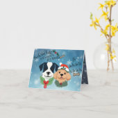 "Dek de zalen met hondentraktaties"  Kaart (Gele Bloem)