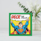 Dek de zalen met Superman Feestdagenkaart (Staand voorkant)