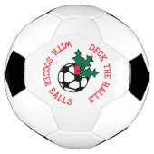 Dek de zalen met voetganger | Kerstmis Voetbal (Gedraaid)