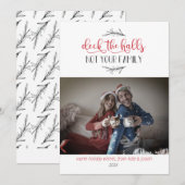 Dek de zalen niet uw familiefuilay-fotokaart feestdagenkaart (Voorkant / Achterkant)