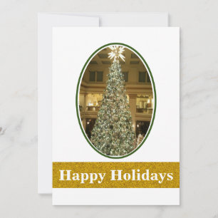 Dek de zalen platte vakantiekaart feestdagenkaart