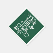 dek de zalen Typografie-Feestdagen Servetten (Hoek)