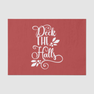 dek de zalen Typografie-Feestdagen Tissuepapier