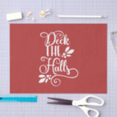dek de zalen Typografie-Feestdagen Tissuepapier (Craft)