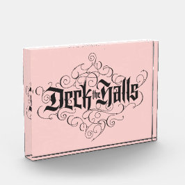 Dek de zalen van de moderne Kerstmis met zwart roz Fotoblokken