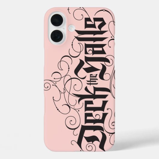Dek de zalen van de moderne Kerstmis roze Case-Mate iPhone Case (Achterkant)