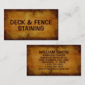 Dek en hek Kleuring Antiek Visitekaartje (Voorkant / Achterkant)