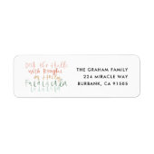 Dek het Adres van de Terugkeer van de Hallen Etiket (Voorkant)