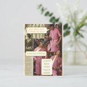 Dek het briefkaart van Kerstmis van Zalen grappige (Staand voorkant)