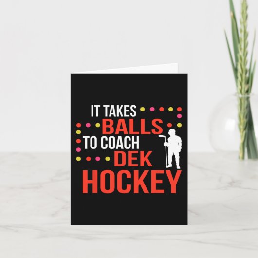 Dek Hockey Coach Kaart (Voorkant)