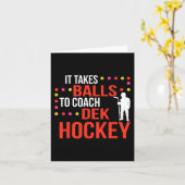 Dek Hockey Coach Kaart (Gele Bloem)
