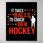 Dek Hockey Coach Poster (Voorkant)