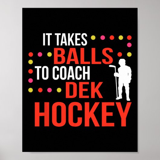 Dek Hockey Coach Poster (Voorkant)