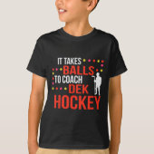 Dek Hockey Coach T-shirt (Voorkant)