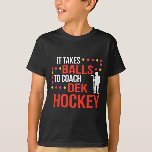 Dek Hockey Coach T-shirt (Voorkant)
