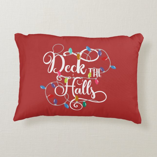 dek kerstfeestdagen accent kussen (Achterkant)