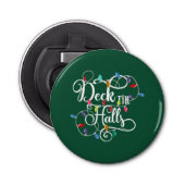 dek kerstfeestdagen button flesopener (Voorkant)