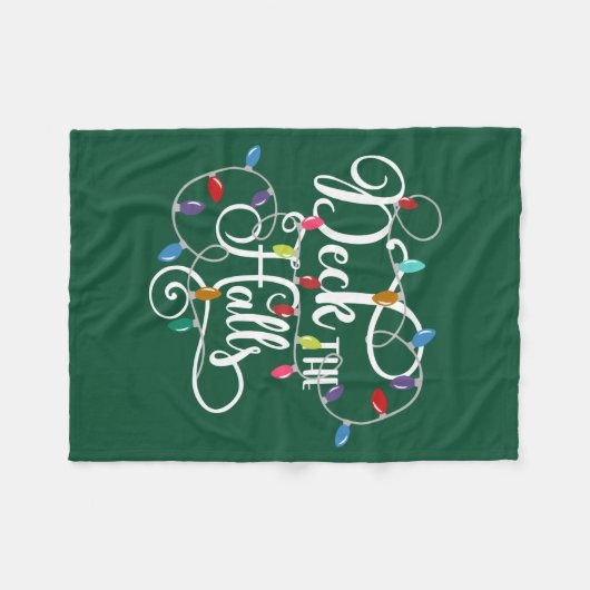 dek kerstfeestdagen fleece deken (Voorkant (Horizontaal))