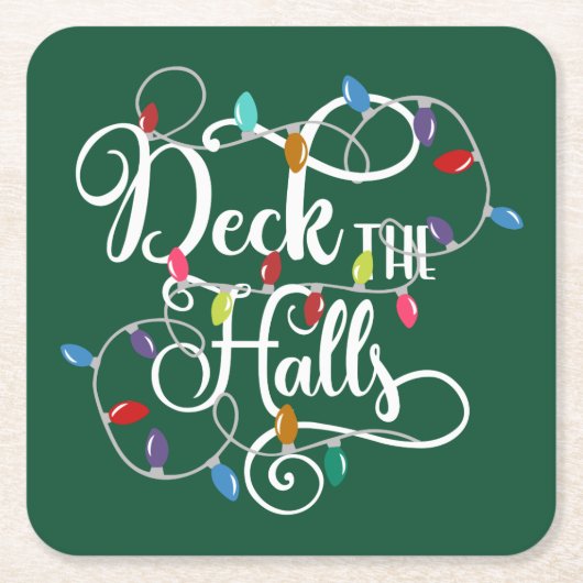 dek kerstfeestdagen kartonnen onderzetters (Voorkant)