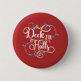 dek kerstfeestdagen ronde button 5,7 cm
