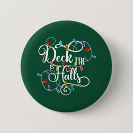 dek kerstfeestdagen ronde button 5,7 cm