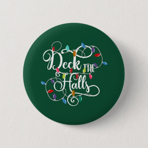dek kerstfeestdagen ronde button 5,7 cm