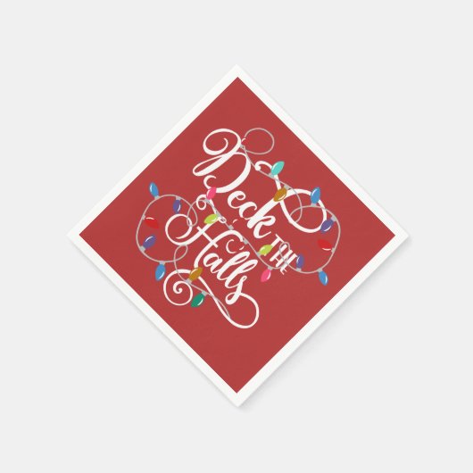 dek kerstfeestdagen servetten (Hoek)