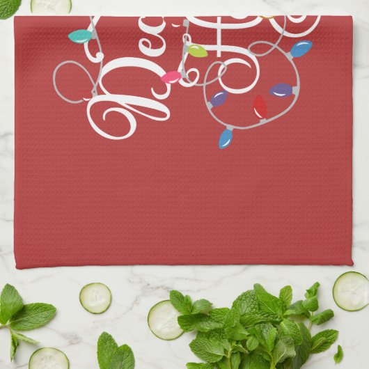 dek kerstfeestdagen theedoek (Gevouwen)