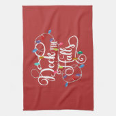 dek kerstfeestdagen theedoek (Verticaal)