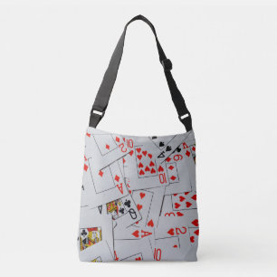 dek van de gecastreerde speelkaarten, crossbody tas