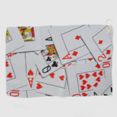Dek van de gekromde kaarten, golfhanddoek (Horizontaal)