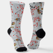 Dek van gekatterde speelkaarten, Sokken van bemann (Gebogen)