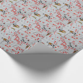 Dek van het patroon van de gekatterde speelkaartje cadeaupapier (Hoek)