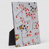 Dek van het patroon van de gekatterde speelkaartje fotoplaat (Zijkant)