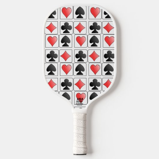 "Dek van Kaarten" Pickleball Paddle (Voorkant)