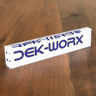 DEK-WORX EVA Schuim Snijdservice Bedrijfslogo Naambordje