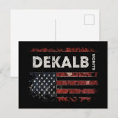 DeKalb Illinois Briefkaart (Voorkant / Achterkant)