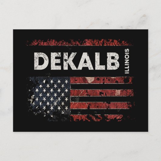 DeKalb Illinois Briefkaart (Voorkant)