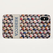 dekbed | Antiek tuimelblokken patchwork Case-Mate iPhone Case (Achterkant (horizontaal))