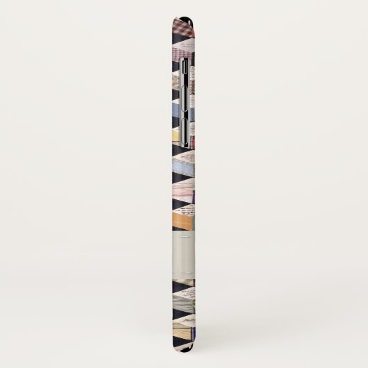 dekbed | Antiek tuimelblokken patchwork Case-Mate iPhone Case (Achterkant/links)