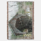 Dekbrug van hout deken (Voorkant Verticaal)