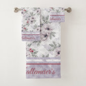 Dekdoek 3pc instellen. prettige feestdagen in Lave Bad Handdoek (Insitu)