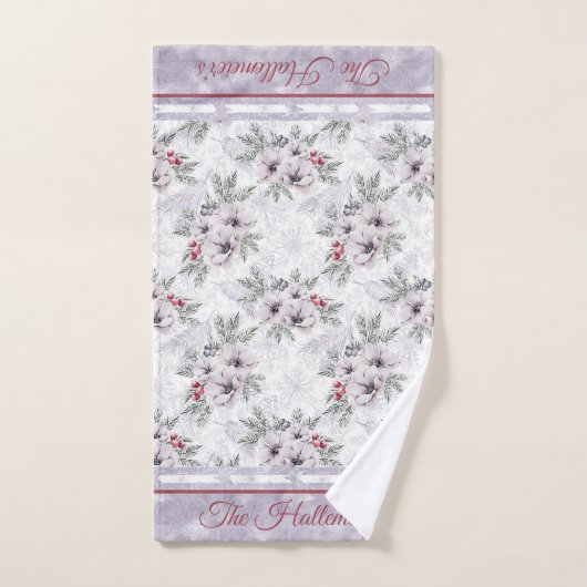 Dekdoek 3pc instellen. prettige feestdagen in Lave Bad Handdoek (Handdoek)