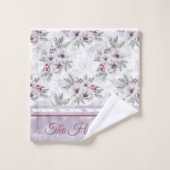 Dekdoek 3pc instellen. prettige feestdagen in Lave Bad Handdoek (Wasdoekje)