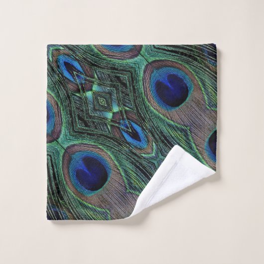 Dekdoekset - Peacock Bad Handdoek (Wasdoekje)